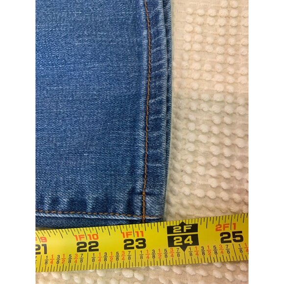 Lucky Brand Women Jeans Sz 12 / 31 Sweet N Crop Blue Denim Classic Beachy Casual - Picture 12 of 12